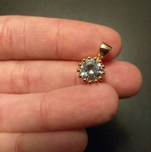 Rose gold filled crown pendant